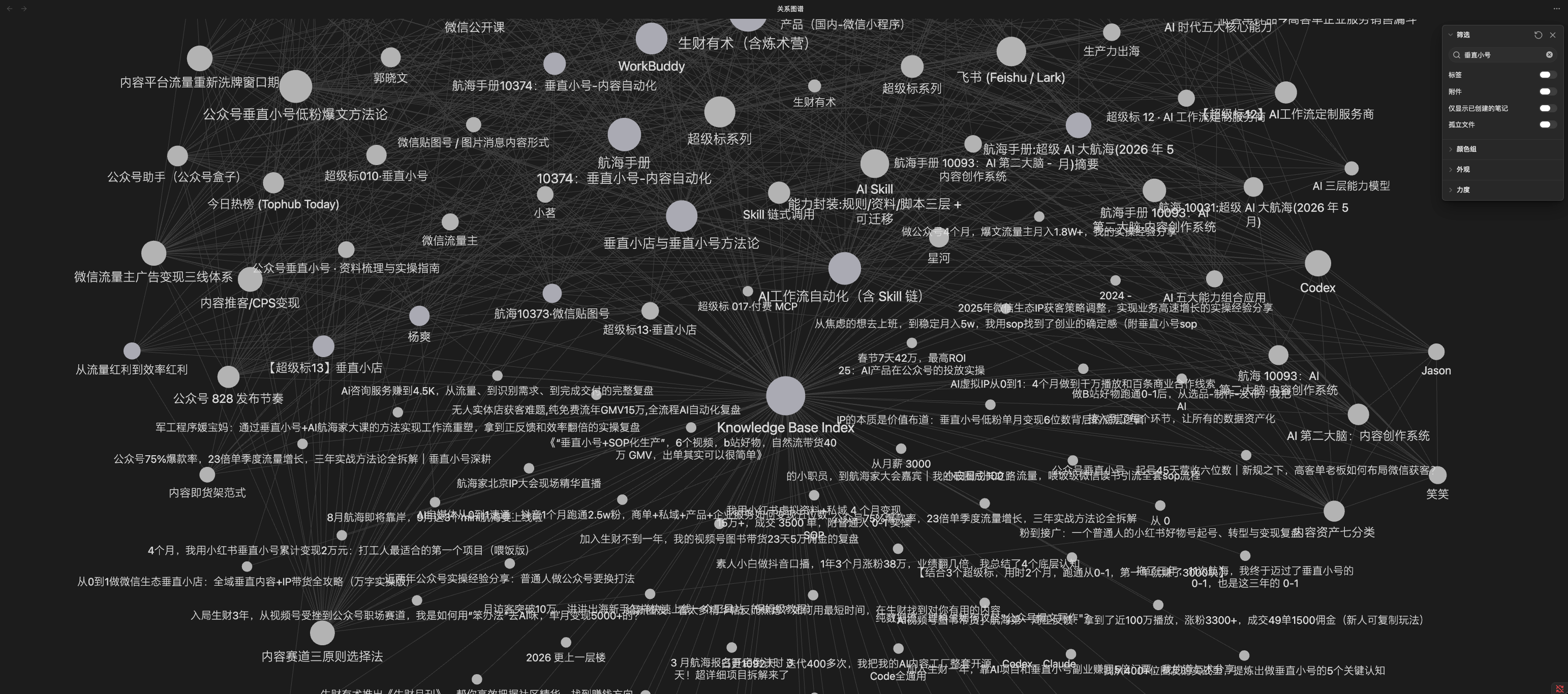 Obsidian 关系图谱-垂直小号